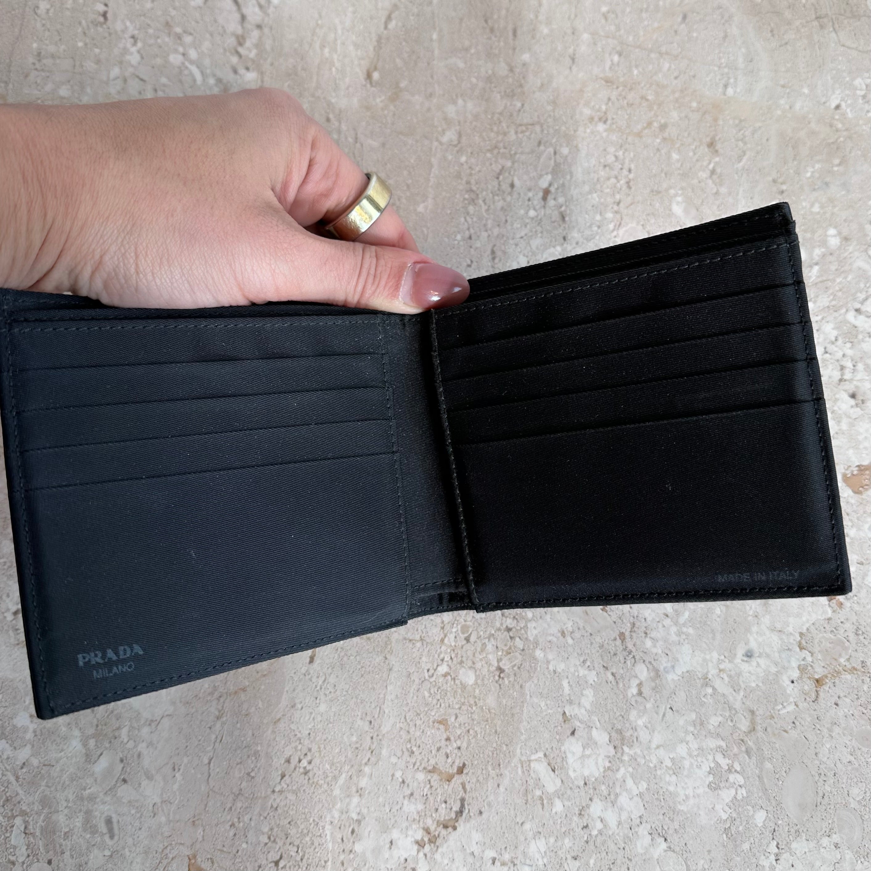 Pre-Owned PRADA Bifold Nylon Wallet