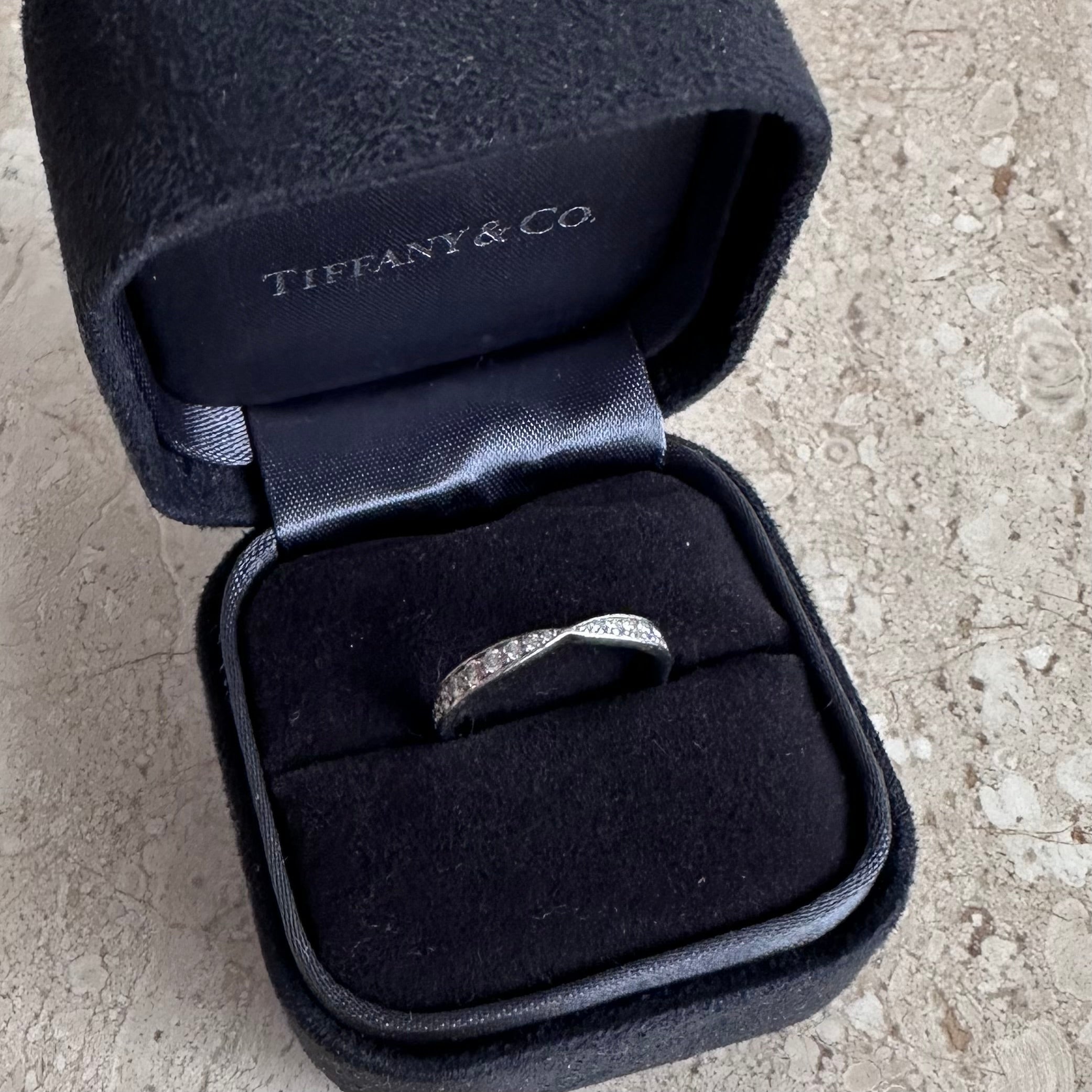 Pre-Owned TIFFANY & Co. Harmony Band Ring with Diamonds Size 5
