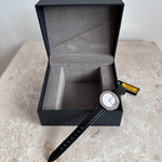 Pre-Owned FENDI Black Leather My Way Watch