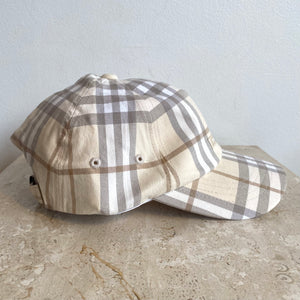 Pre-Owned BURBERRY Check Pattern Golf Hat