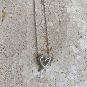 Pre-Owned TIFFANY & CO Loving Heart Pendant Necklace