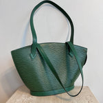 Pre-owned LOUIS VUITTON St.Jacques Green Epi Leather PM Tote