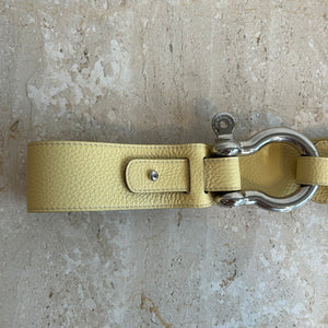 Pre-Owned BURBERRY Yellow Belt - 36/90