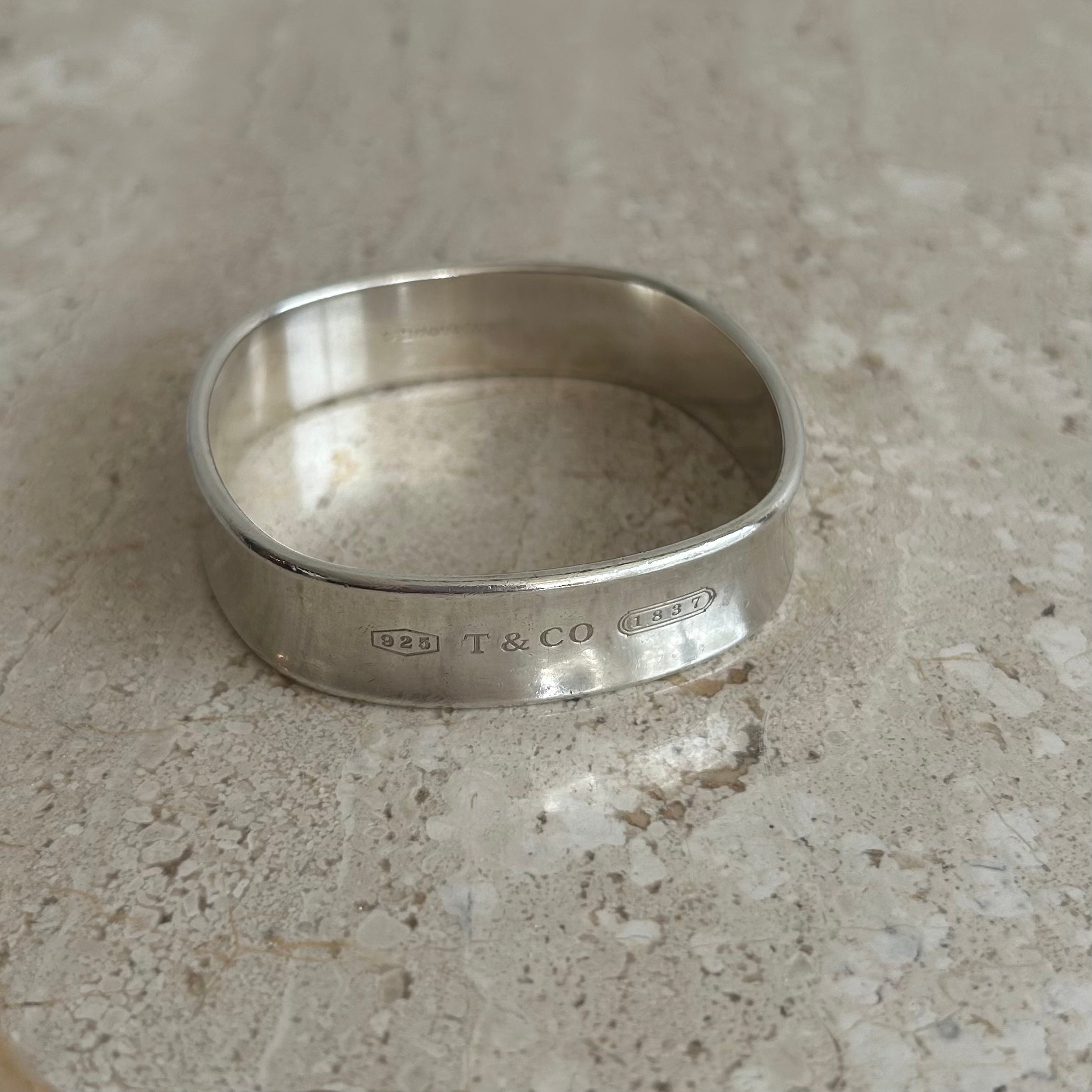 Pre-Owned TIFFANY & CO. 1837 Square Bangle Bracelet