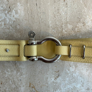Pre-Owned BURBERRY Yellow Belt - 36/90