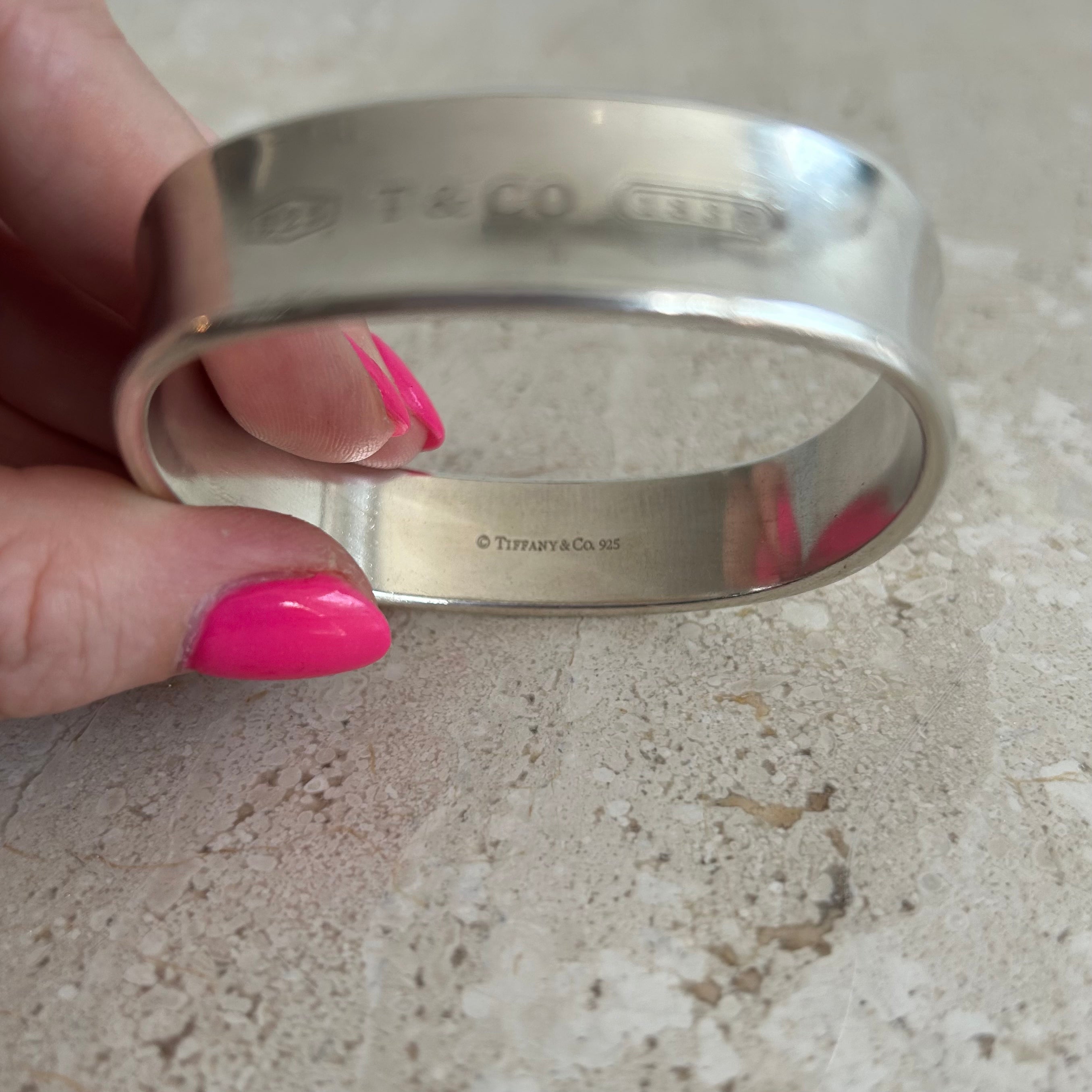 Pre-Owned TIFFANY & CO. 1837 Square Bangle Bracelet