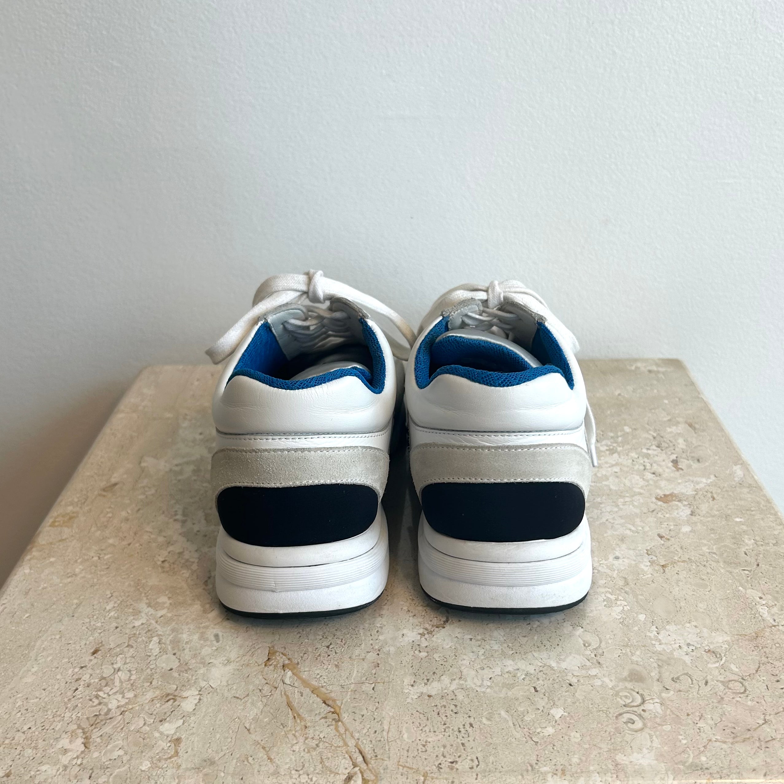 Pre-Owned CHANEL Tri-Colour CC Sneaker - Size 37.5