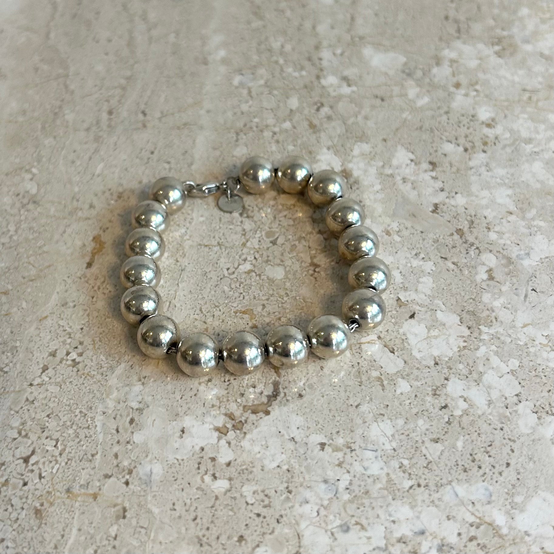 Pre-Owned TIFFANY & CO. Sterling Silver Ball Bead Bracelet