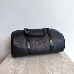 Pre-Owned LOUIS VUITTON Black Epi Papillon Soufflot