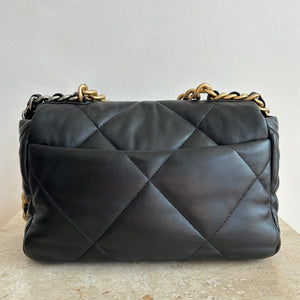 Pre-Owned CHANEL™ 19 Black Lambskin Handbag