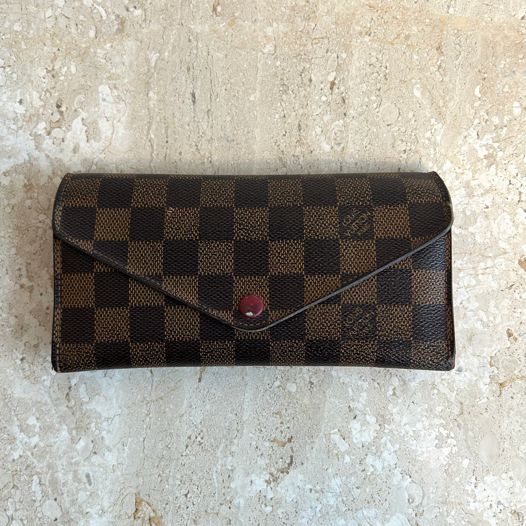 Pre-Owned LOUIS VUITTON Damier Ebene Josephine Wallet