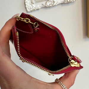 Pre-Owned LOUIS VUITTON Vernis Amarante Key Pouch/Cles