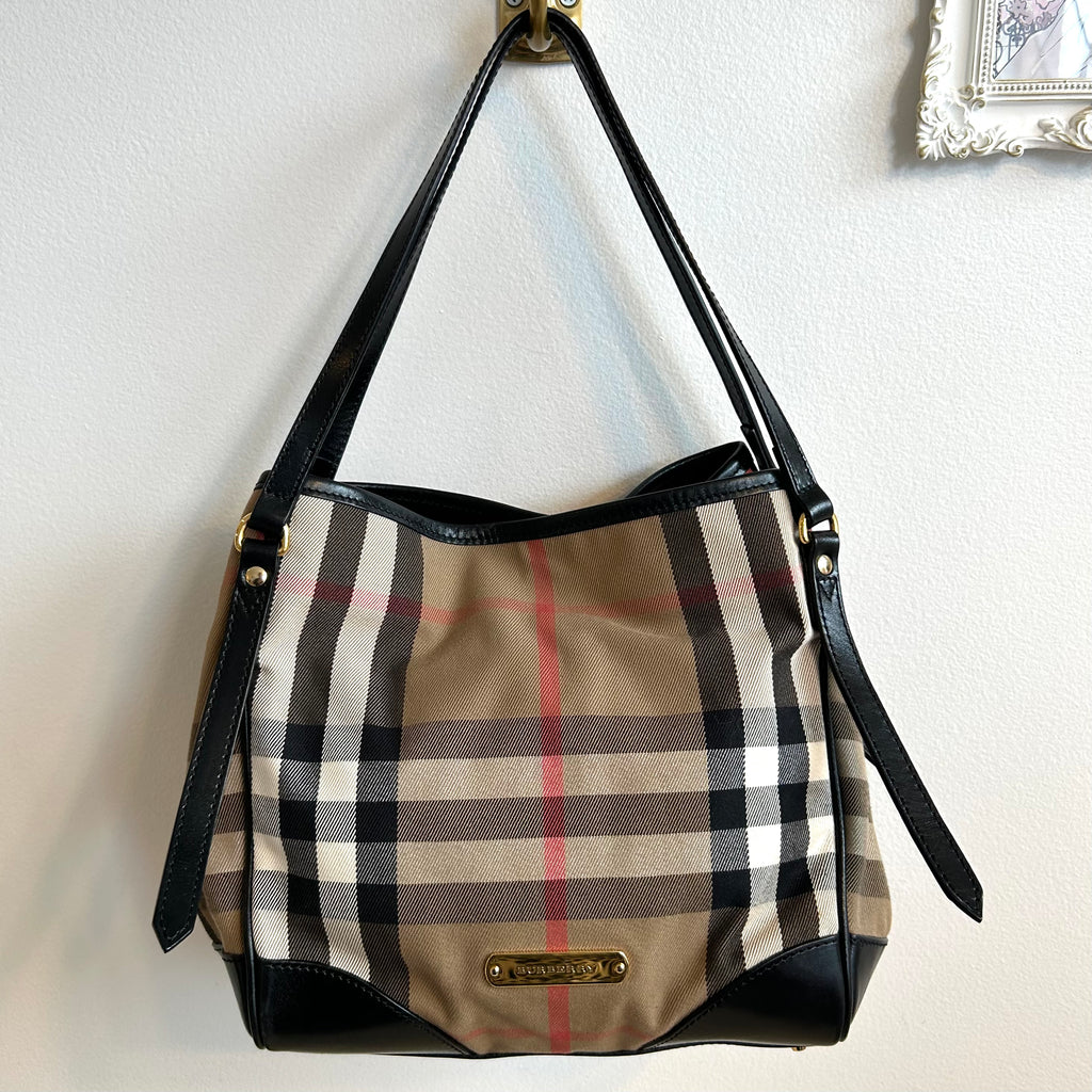 Pre-Owned BURBERRY House Check Small Canterbury Tote