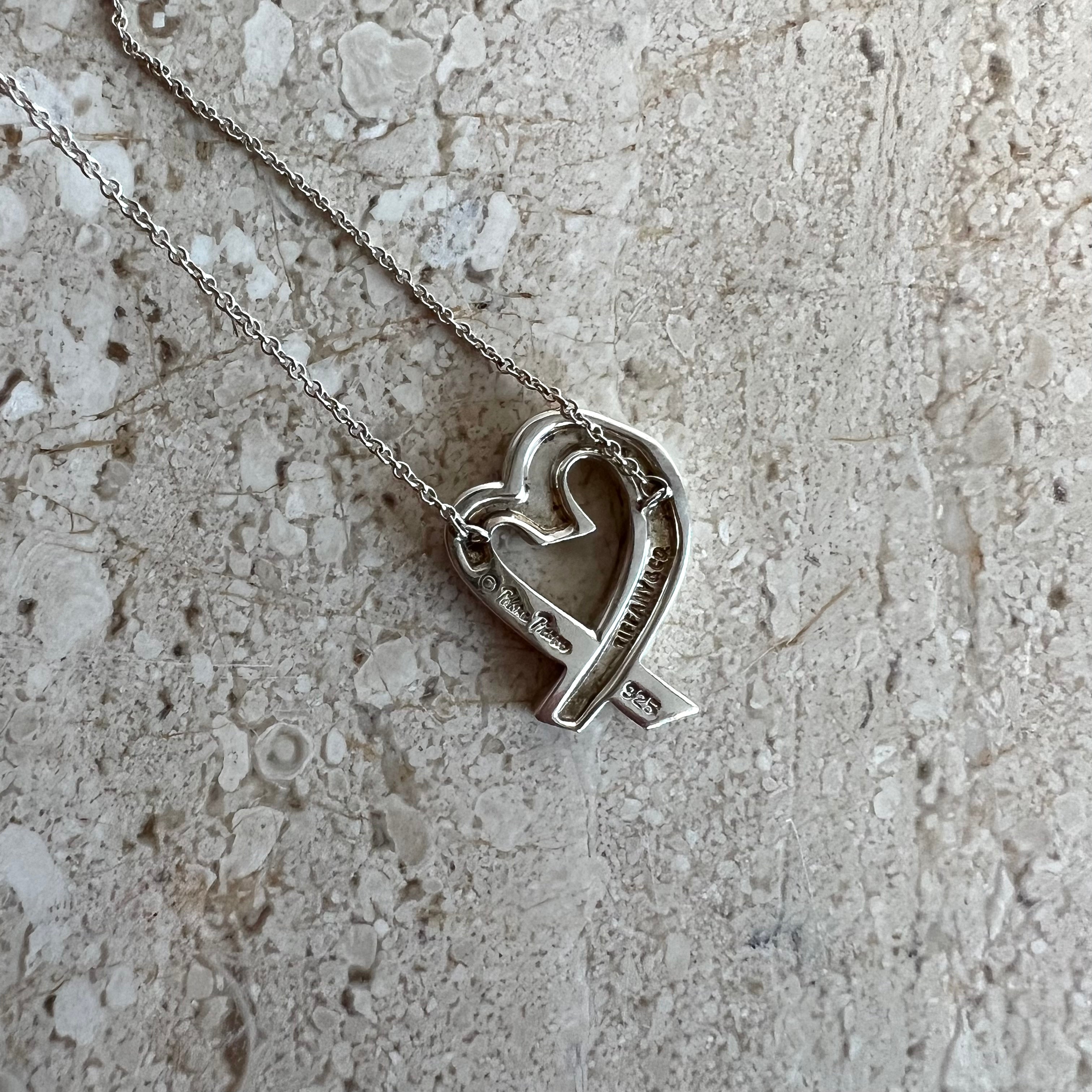 Pre-Owned TIFFANY & CO. Sterling Silver Loving Heart Necklace