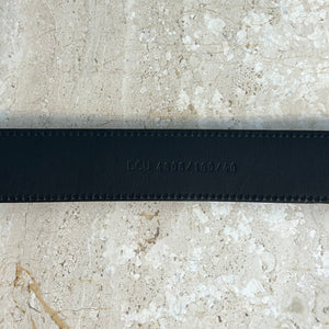 Pre-Owned VERSACE Classic Medusa Black Leather Belt - Size 100/40