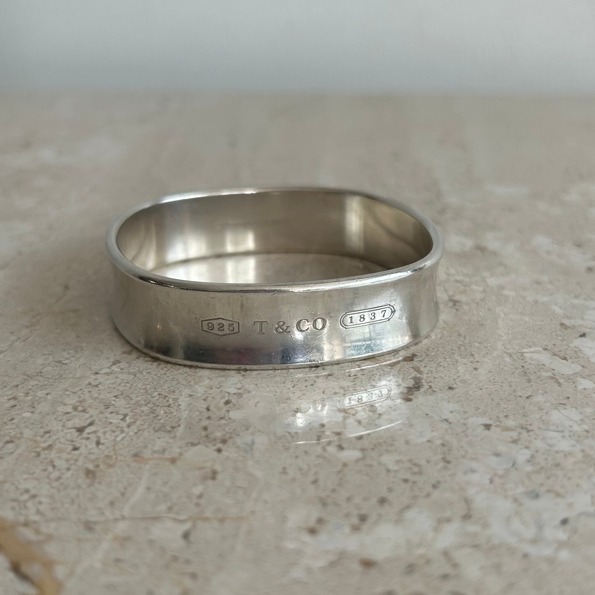 Pre-Owned TIFFANY & CO. 1837 Square Bangle Bracelet