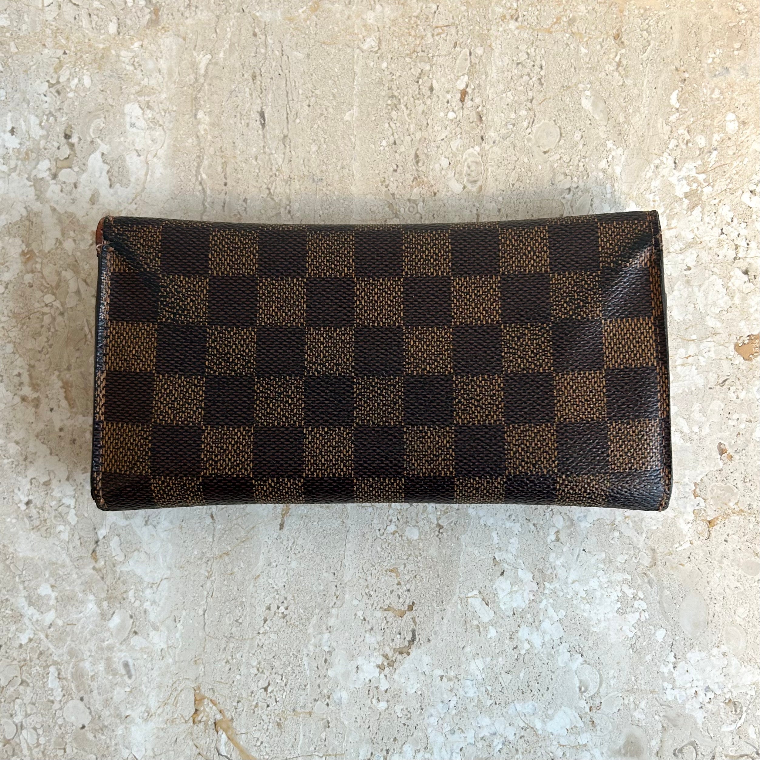 Pre-Owned LOUIS VUITTON Damier Ebene Josephine Wallet