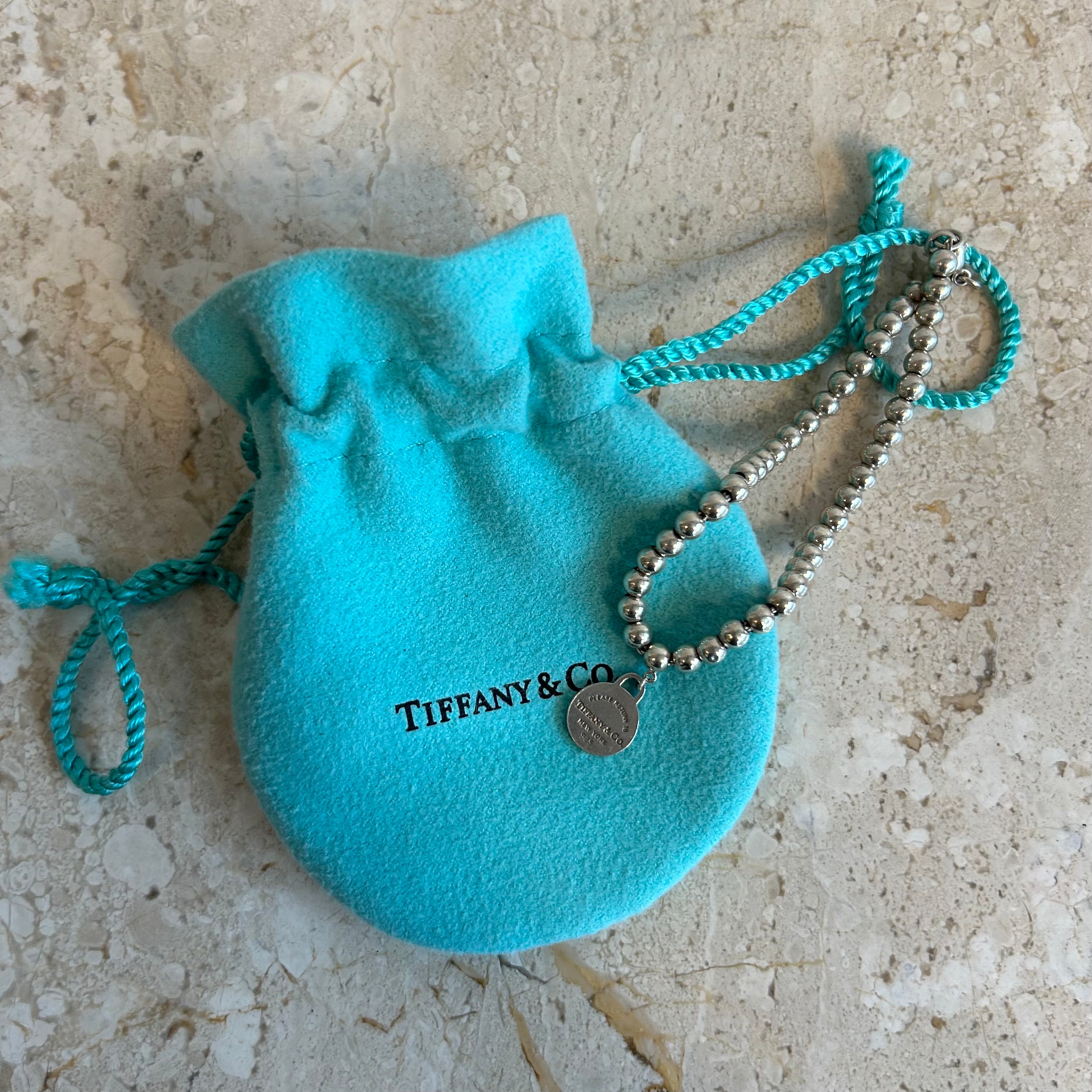 Pre-Owned TIFFANY & CO. Return To Tiffany Mini Bead Bracelet