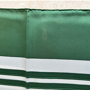 Pre-Owned HERMES Vintage Brides de Gala Racing Green Silk Scarf - 90cm