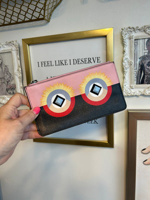 Pre-Owned FENDI Hypnoteyes Bubblegum Studded Monster Pouch