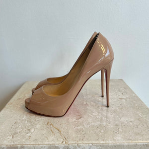 Pre-Owned CHRISTIAN LOUBOUTIN Nude Patent Very Privé 120mm - Size 41
