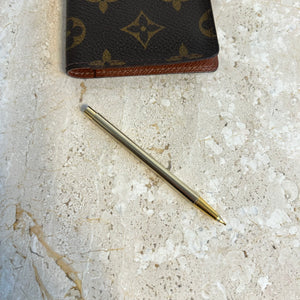 Pre-Owned LOUIS VUITTON Vintage Monogram Mini Planner with Gold Mechanical Pencil