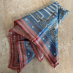 Pre-Owned HERMES Coaching Red White & Blue Bandana Disco 55