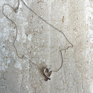 Pre-Owned TIFFANY & CO. Sterling Silver Loving Heart Necklace