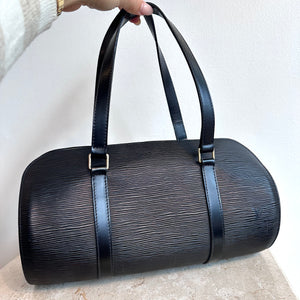 Pre-Owned LOUIS VUITTON Black Epi Papillon Soufflot