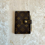 Pre-Owned LOUIS VUITTON Vintage Monogram Mini Planner with Gold Mechanical Pencil