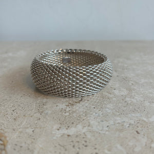 Pre-Owned TIFFANY & CO. Somerset Mesh Cuff Bangle