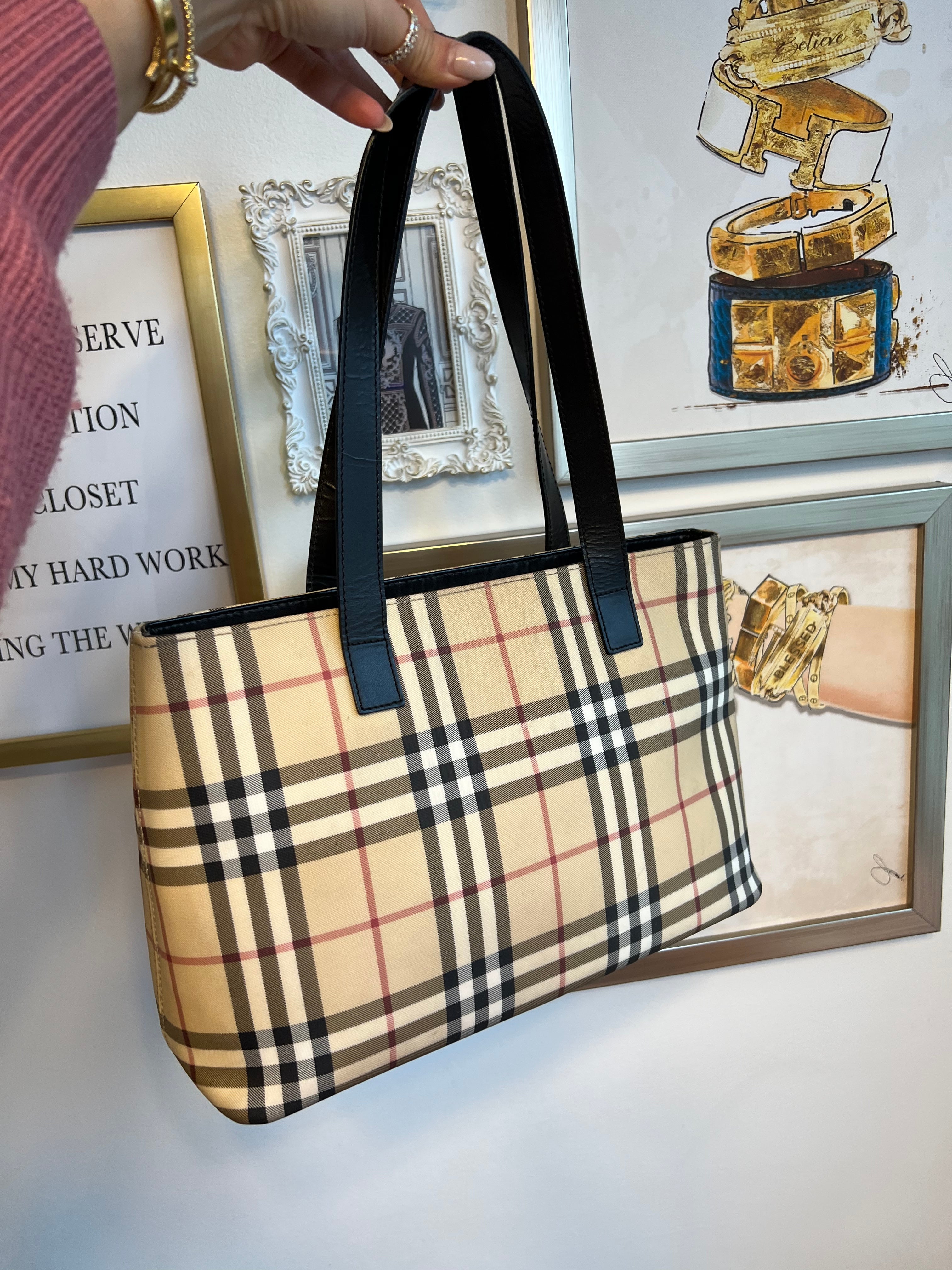 Pre-Owned BURBERRY Vintage Nova Check Tote