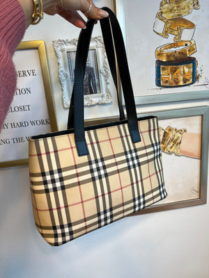 Pre-Owned BURBERRY Vintage Nova Check Tote