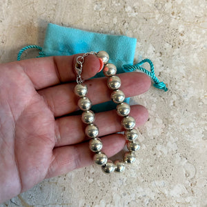 Pre-Owned TIFFANY & CO. Sterling Silver Ball Bead Bracelet