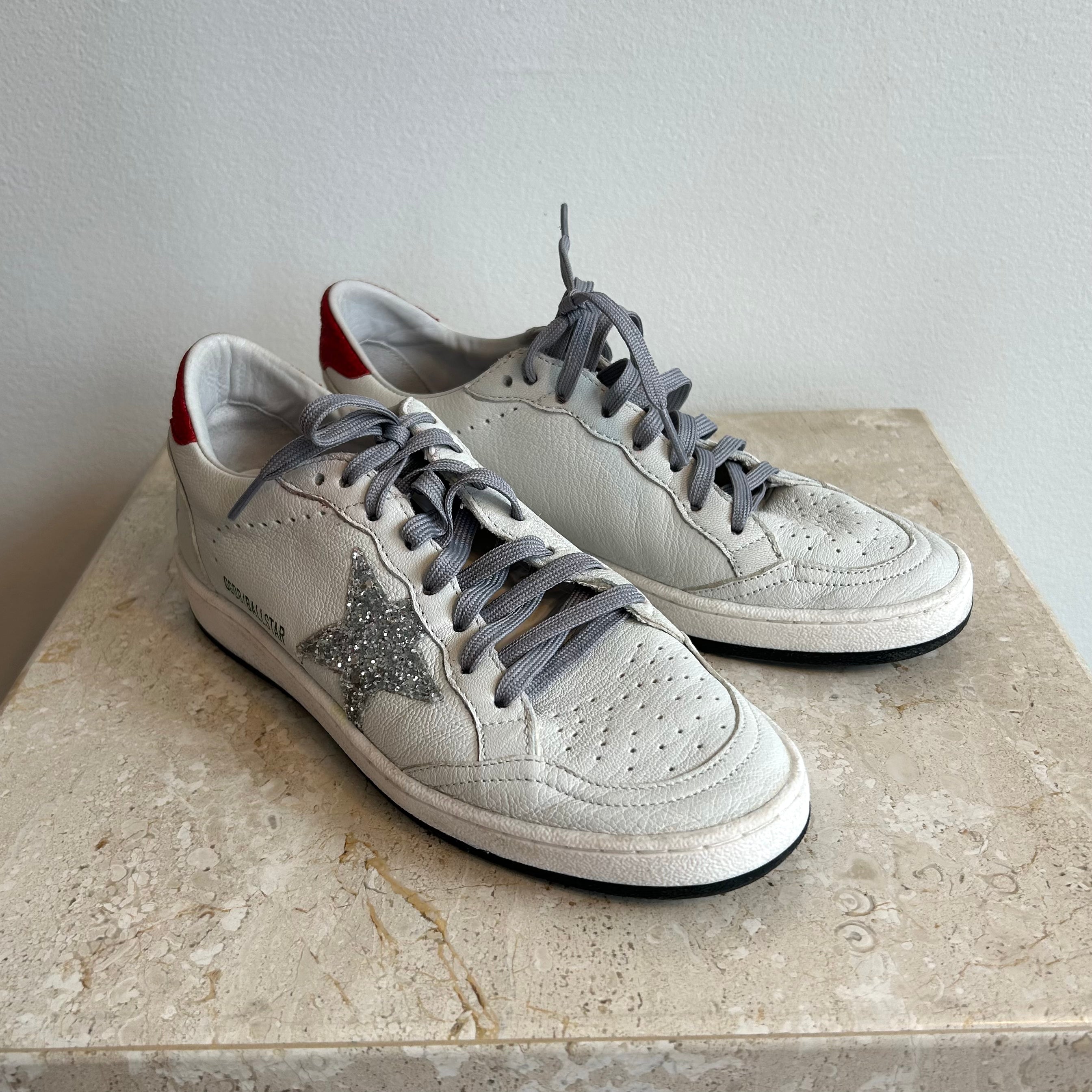 Pre-Owned GOLDEN GOOSE GGDB Ball Star Low Top Sneaker - Size 38