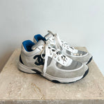 Pre-Owned CHANEL Tri-Colour CC Sneaker - Size 37.5
