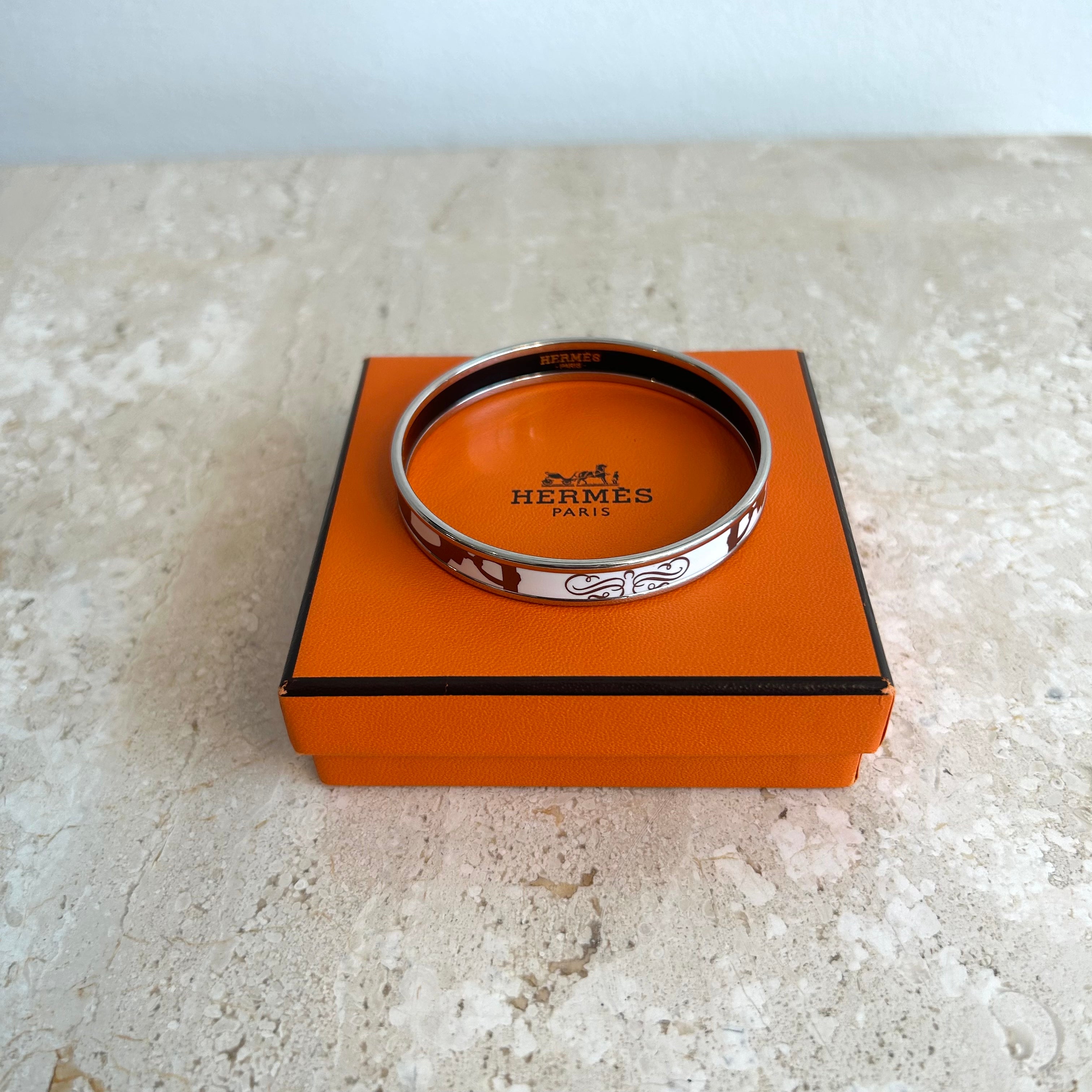 Pre-Owned HERMES Brides de Gala Tattoo Bangle - 62