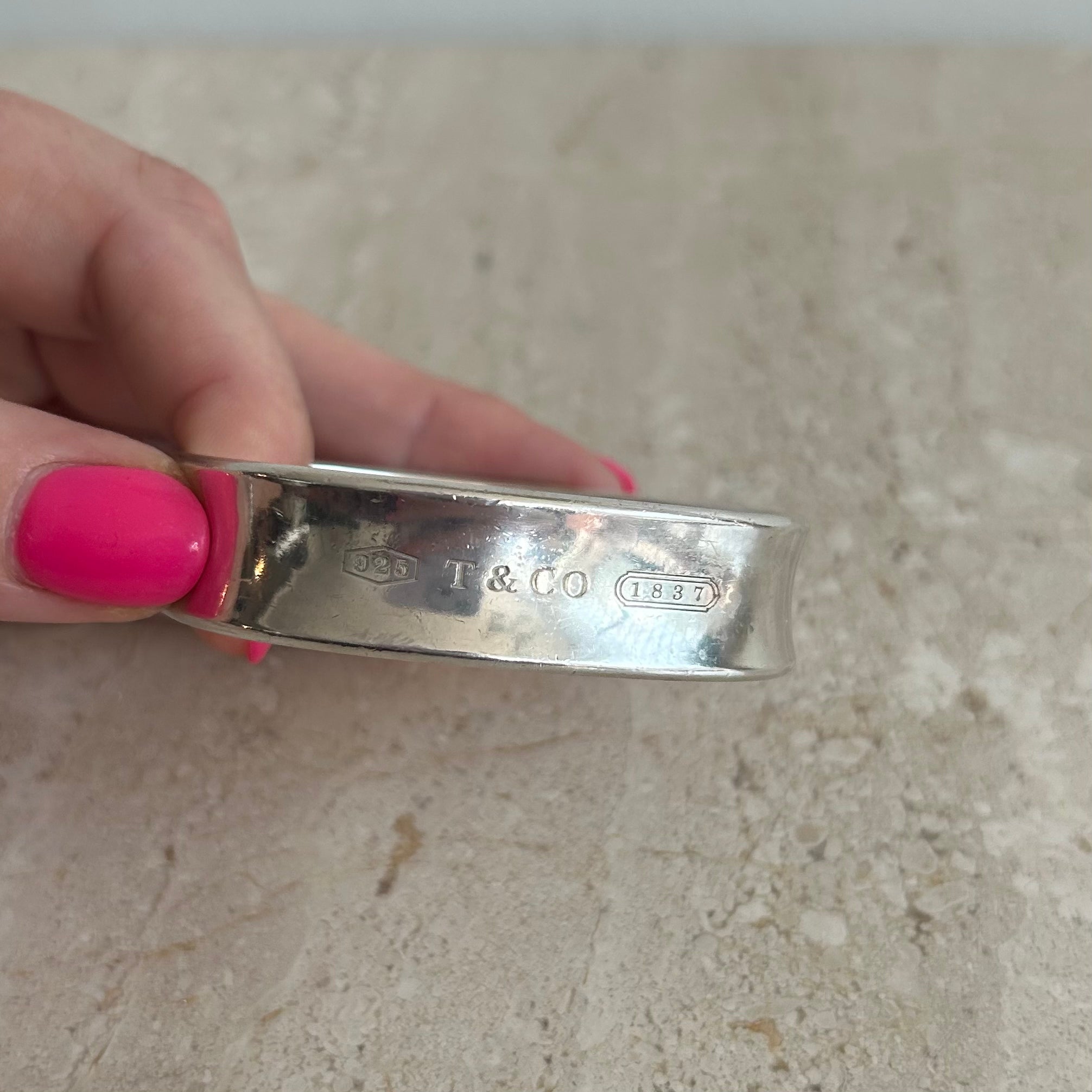Pre-Owned TIFFANY & CO. 1837 Square Bangle Bracelet