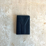 Pre-Owned SAINT LAURENT Vintage Black Leather Bi-Fold Wallet