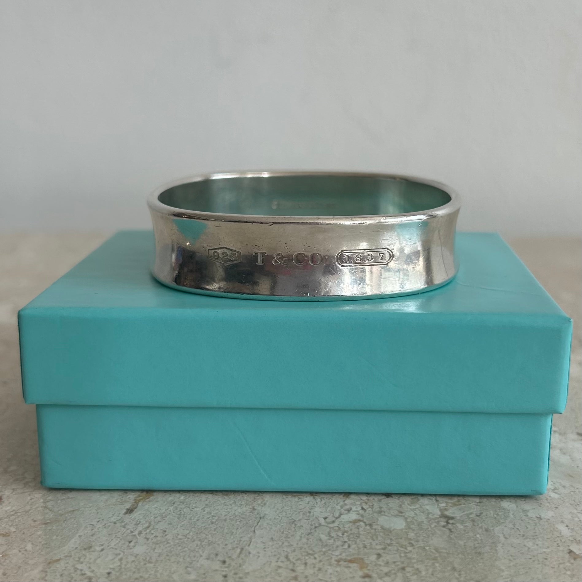 Pre-Owned TIFFANY & CO. 1837 Square Bangle Bracelet