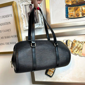 Pre-Owned LOUIS VUITTON Black Epi Papillon Soufflot