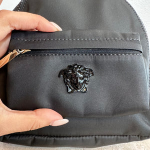 Pre-Owned VERSACE Small Black Medusa Backpack