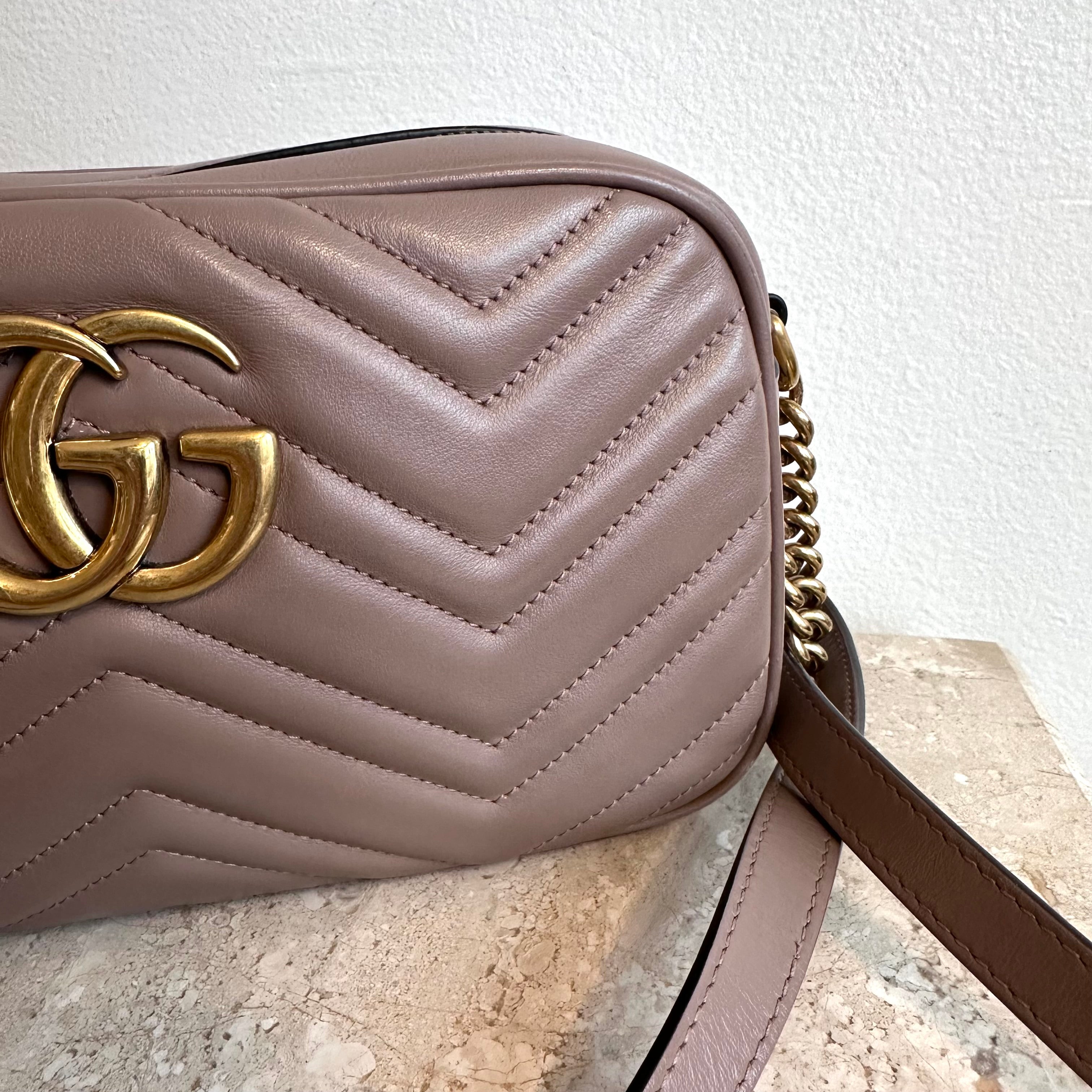 Pre-Owned GUCCI GG Marmont Small Matelasse Shoulder Bag