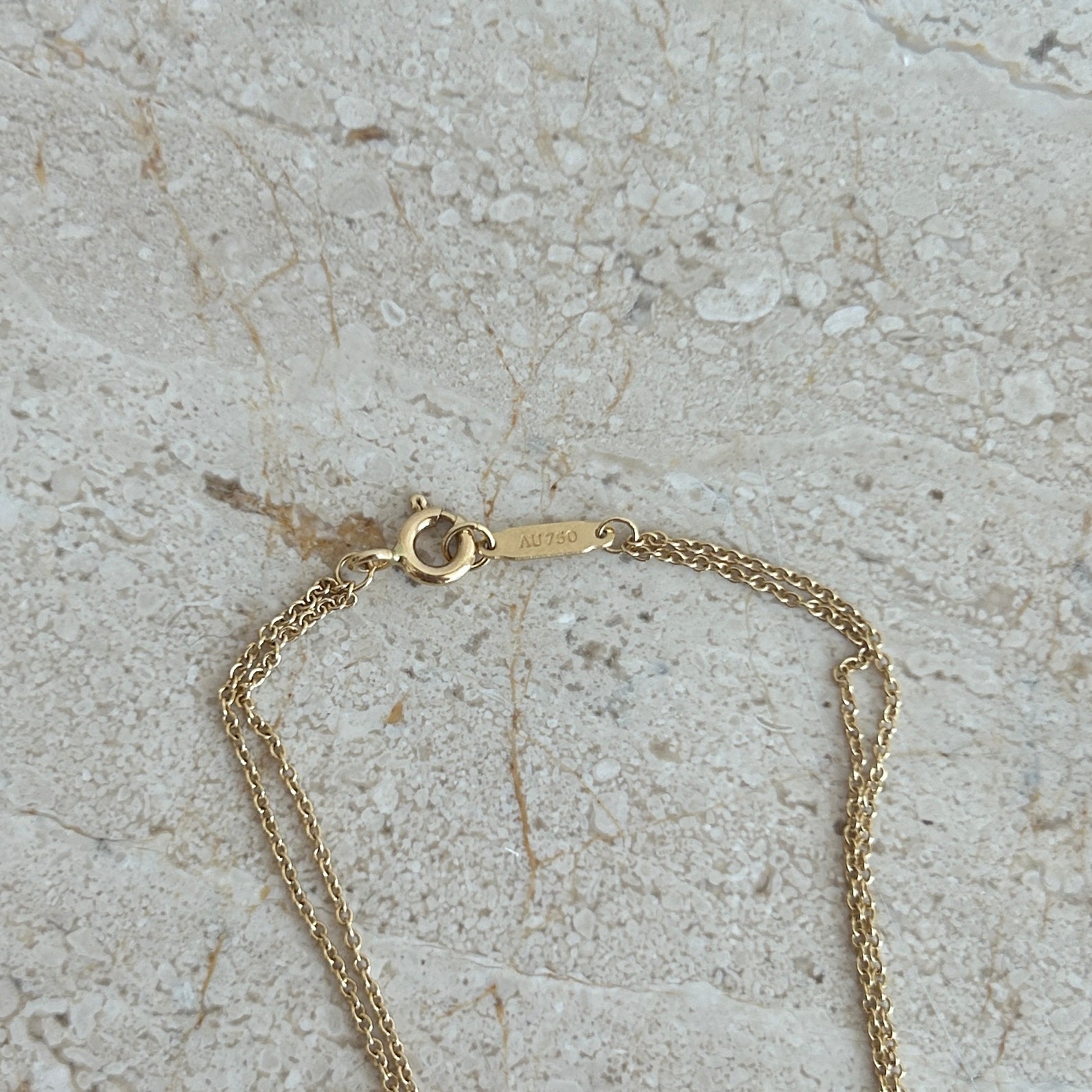 Pre-Owned TIFFANY & CO. 18K Yellow Gold Infinity Pendant Necklace