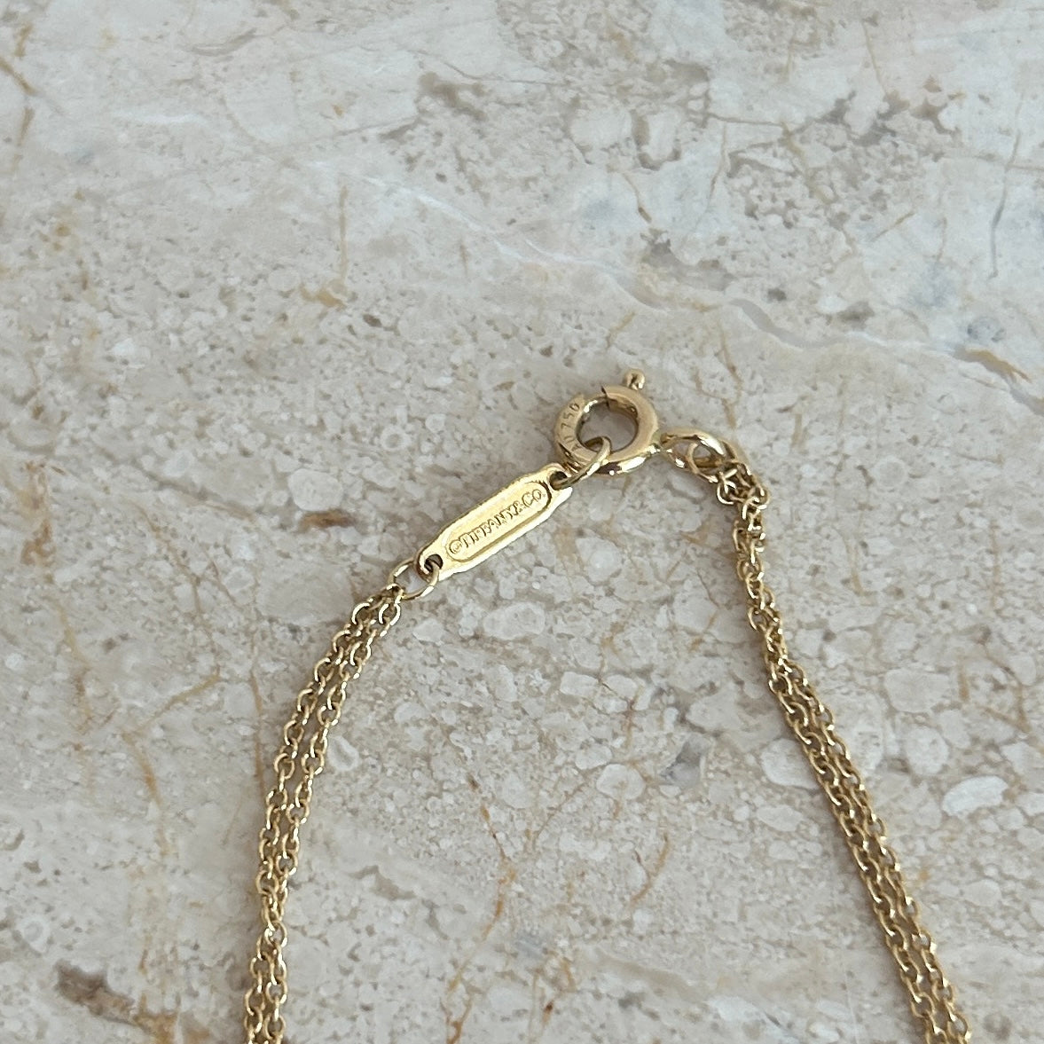 Pre-Owned TIFFANY & CO. 18K Yellow Gold Infinity Pendant Necklace