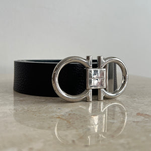 Pre-Owned SALVATORE FERRAGAMO Mens Adjustable Gancini Belt