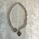 Pre-Owned TIFFANY & CO. Heart Tag Toggle Necklace