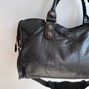Pre-Owned BALENCIAGA Black City Bag