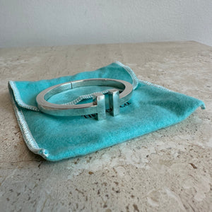 Pre-Owned TIFFANY & CO. Medium SS T Square Bracelet