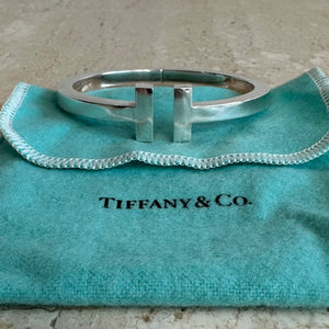 Pre-Owned TIFFANY & CO. Medium SS T Square Bracelet